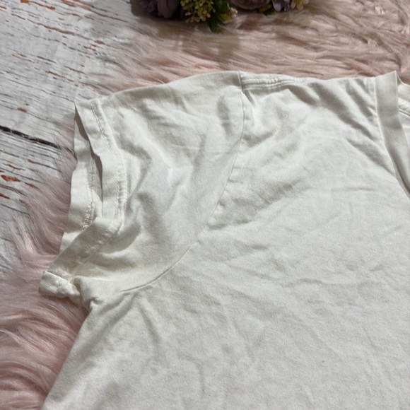 Madhappy White Cropped Short Sleeve Crew Tee sz M - Picture 3 of 9